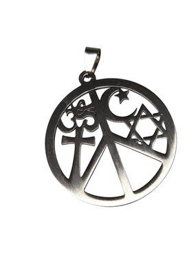 Peace Symbol Pendant Religious Symbols Stainless Spiritual Symbols Jewelry